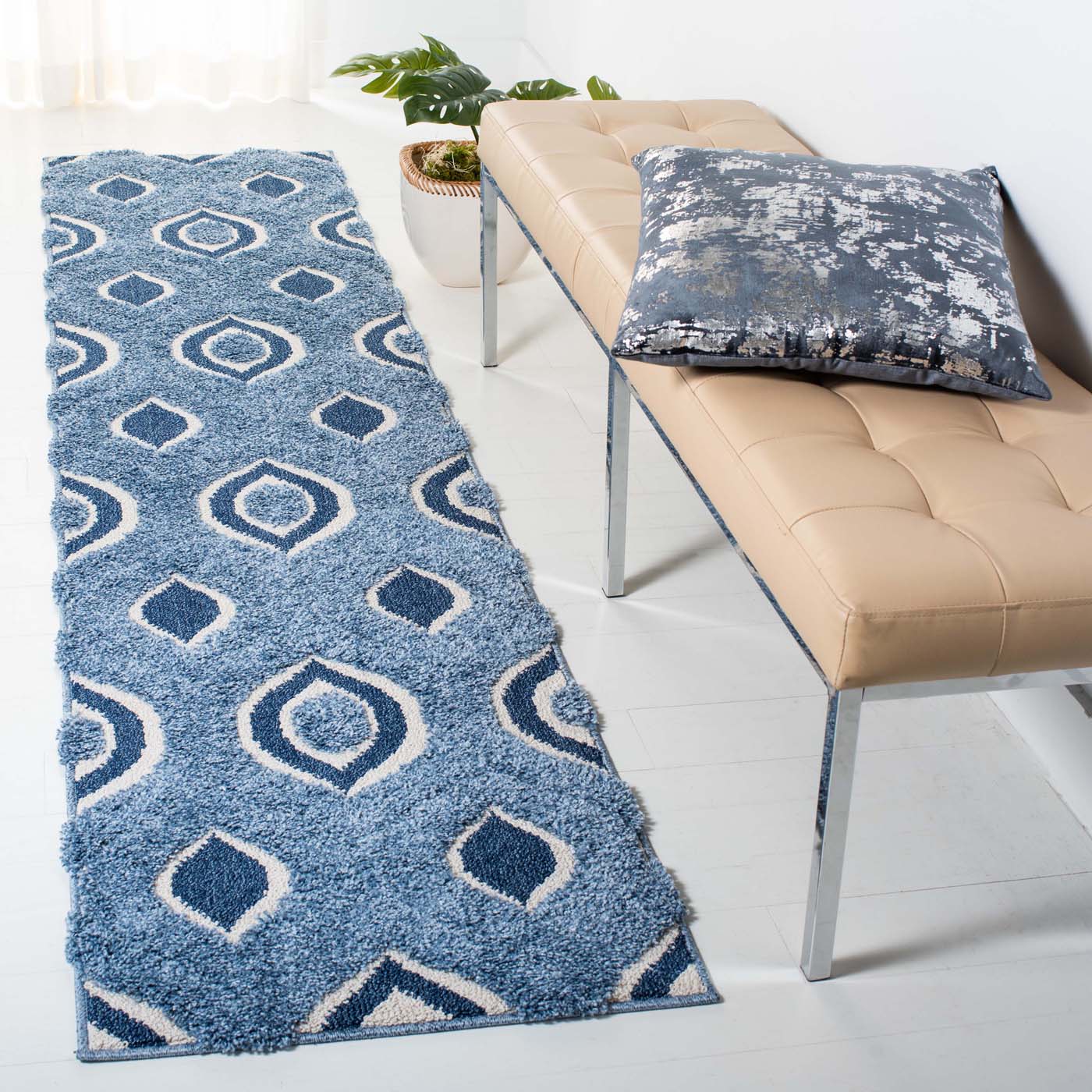 Safavieh Shag 61- Rug, SG461- - Blue / Ivory