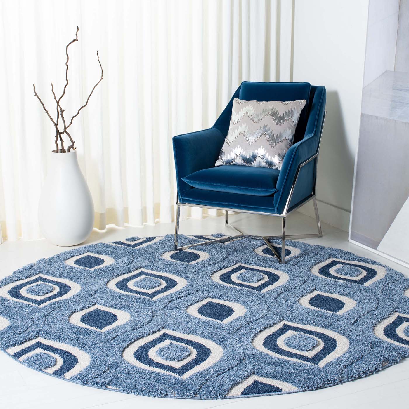 Safavieh Shag 61- Rug, SG461- - Blue / Ivory