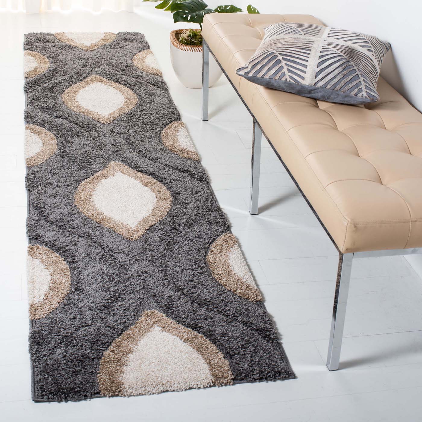 Safavieh Shag 61- Rug, SG461- - Grey / Ivory