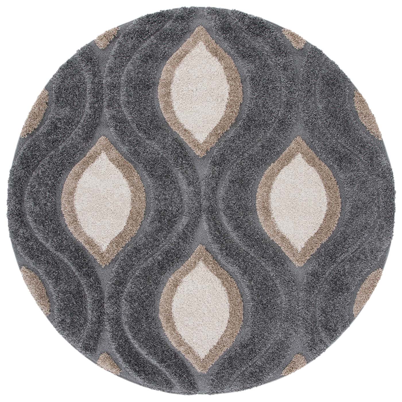 Safavieh Shag 61- Rug, SG461- - Grey / Ivory