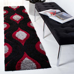 Safavieh Shag 61- Rug, SG461- - Black / Red