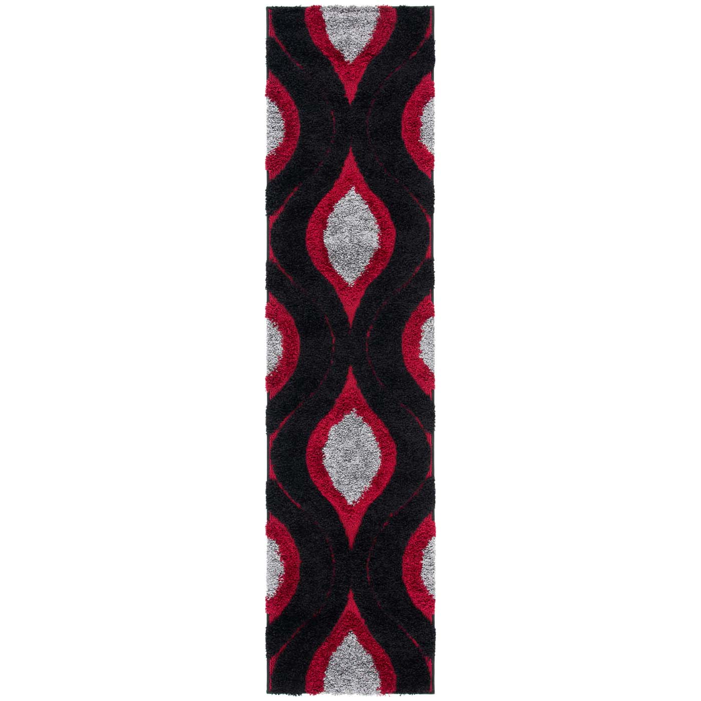 Safavieh Shag 61- Rug, SG461- - Black / Red