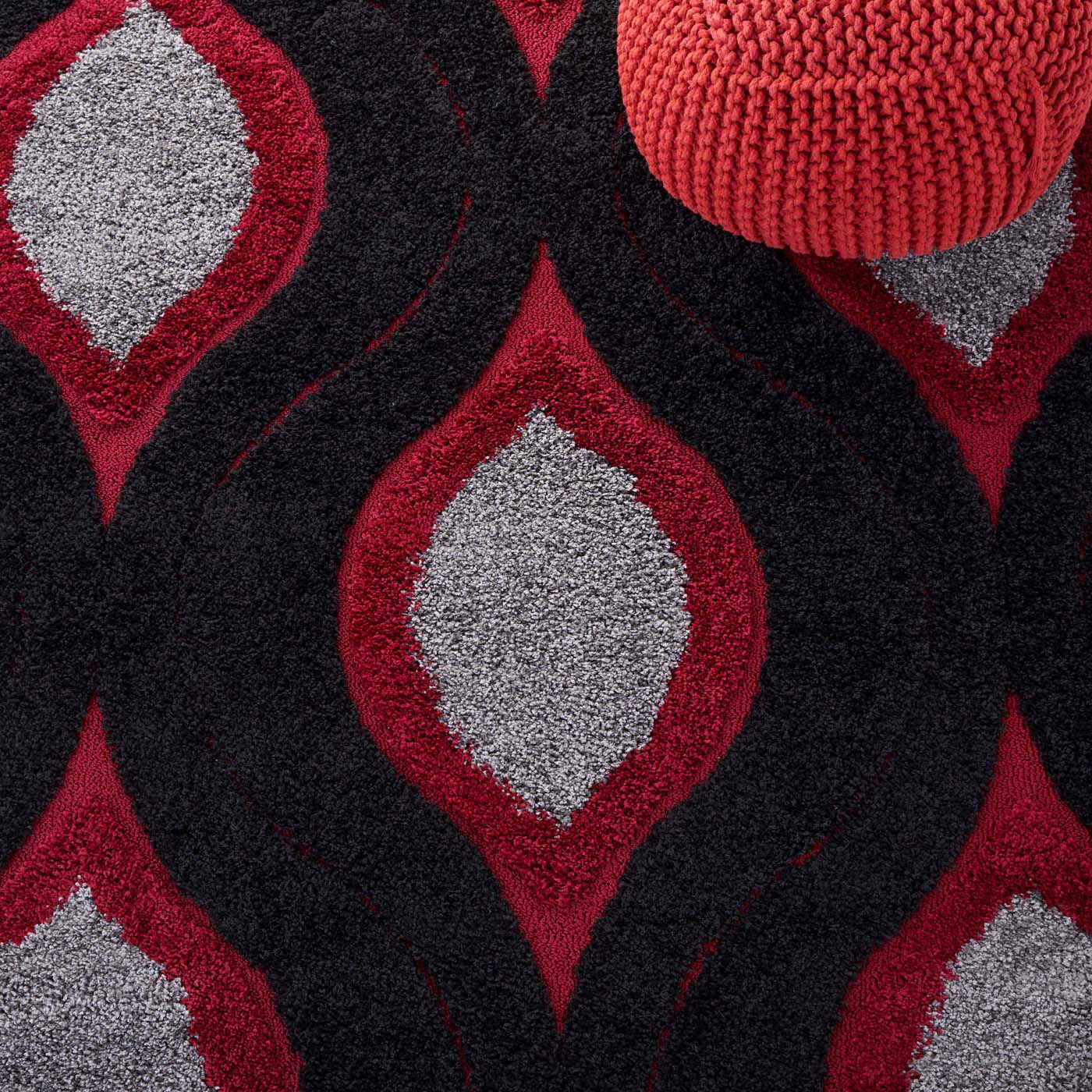 Safavieh Shag 61- Rug, SG461- - Black / Red