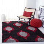 Safavieh Shag 61- Rug, SG461- - Black / Red