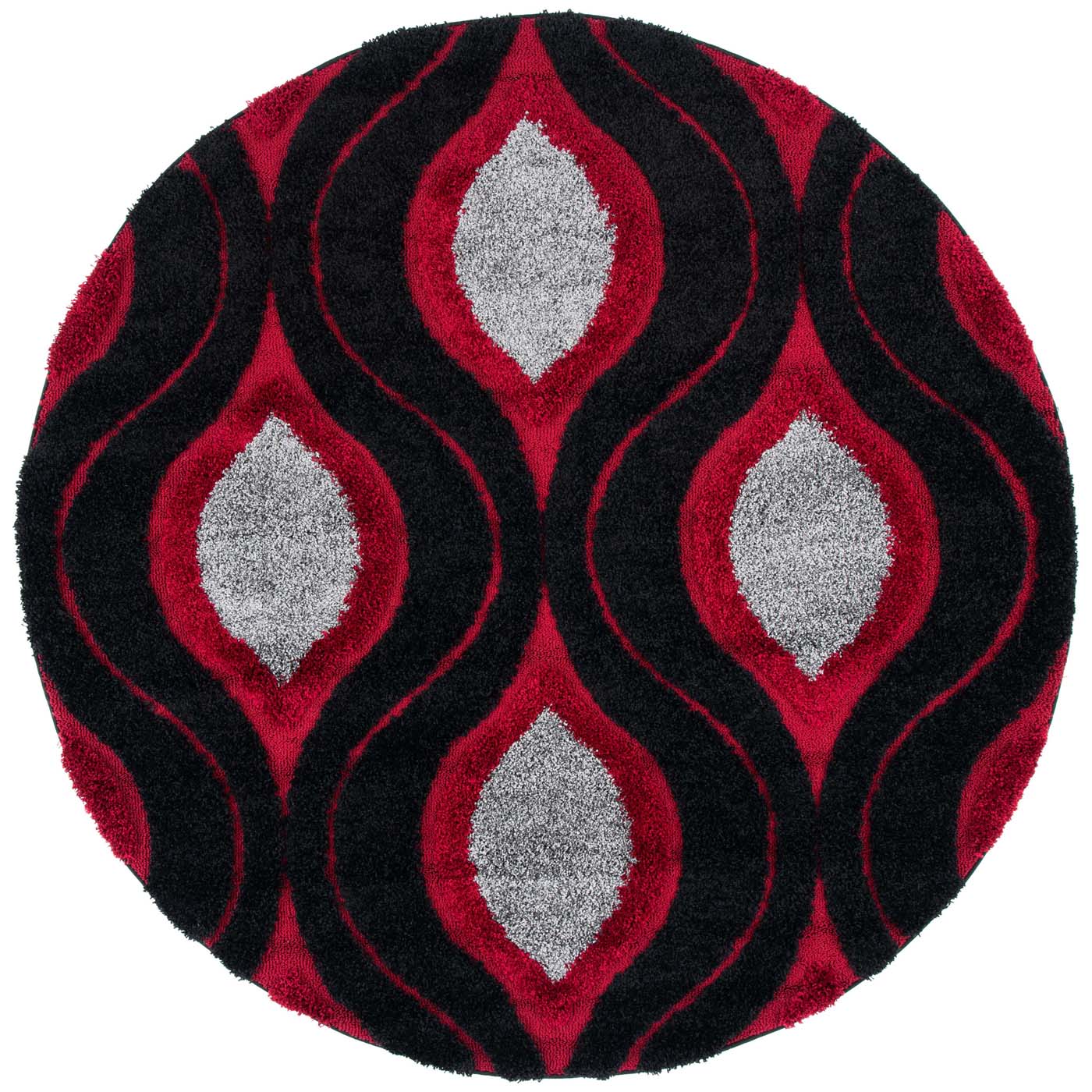 Safavieh Shag 61- Rug, SG461- - Black / Red