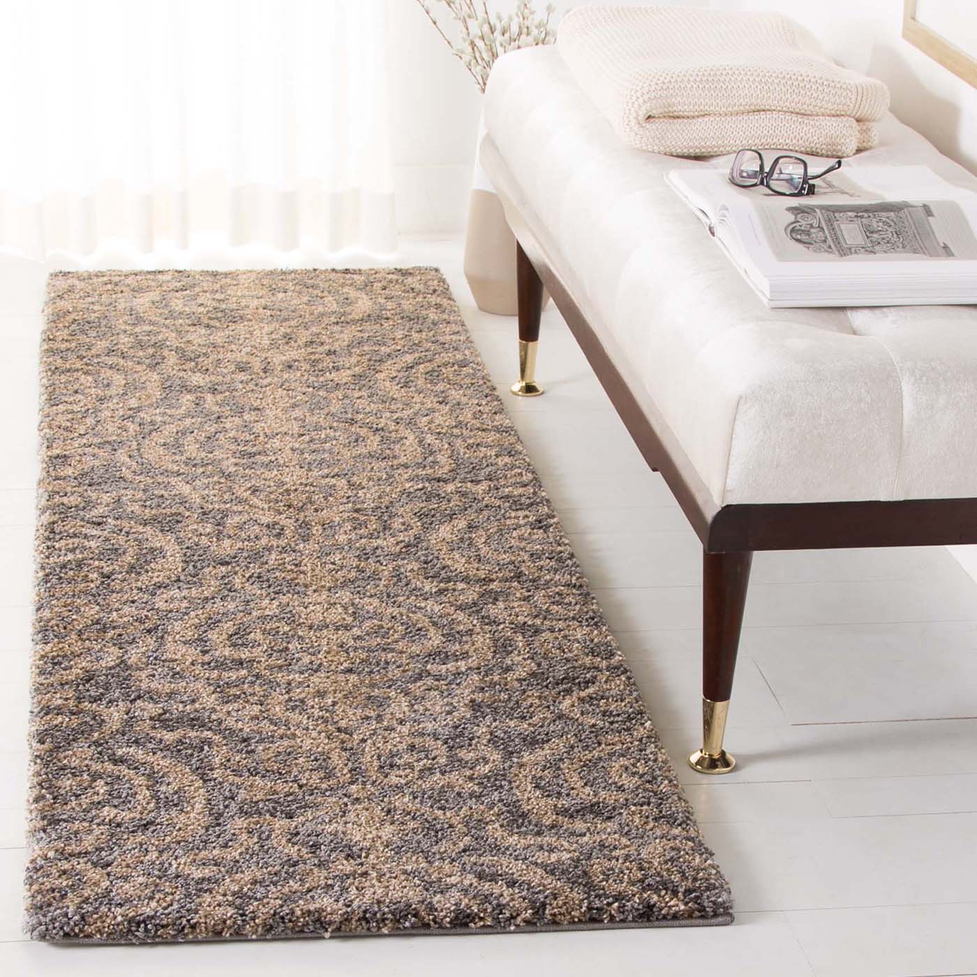 Safavieh Shag 62- Rug, SG462- - Grey / Beige