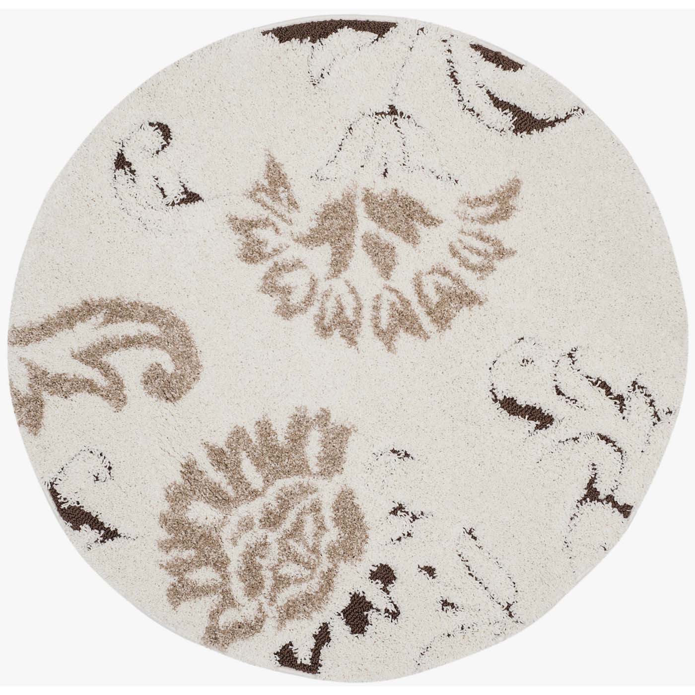 Safavieh Shag 63- Rug, SG463- - Cream / Dark Brown