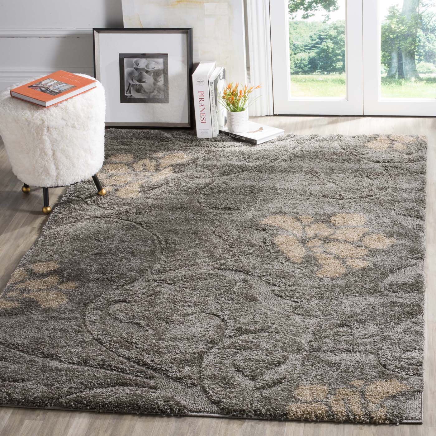 Safavieh Shag 64- Rug, SG464- - Grey / Beige