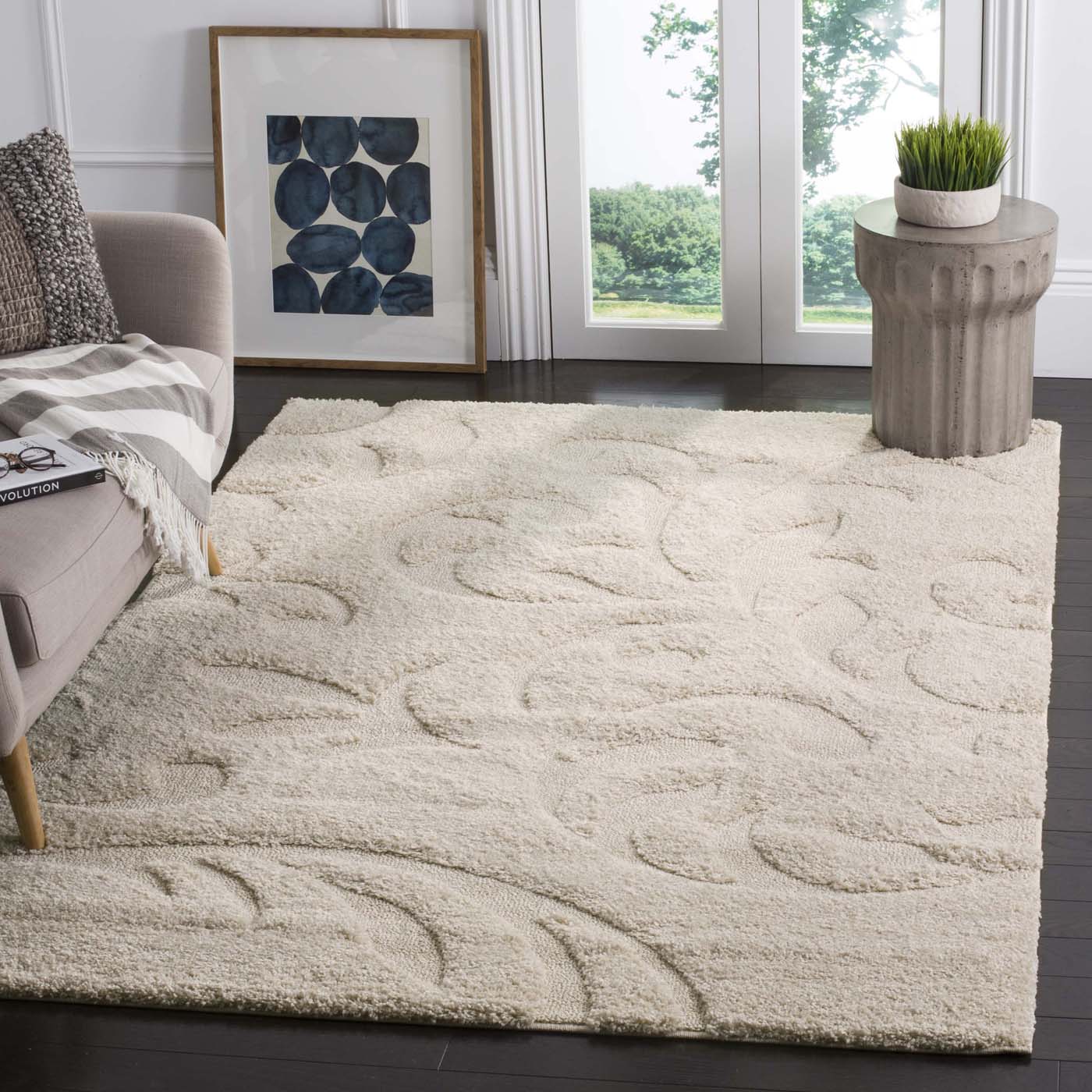 Safavieh Shag 68- Rug, SG468- - Creme / Creme