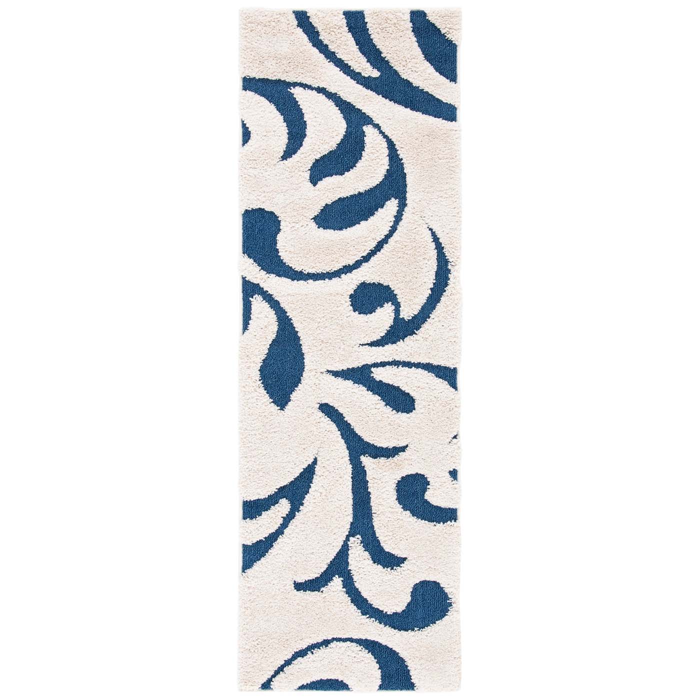 Safavieh Shag 68 Rug, SG468 - Cream / Blue