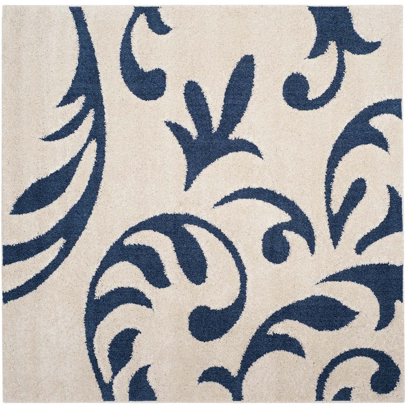 Safavieh Shag 68 Rug, SG468 - Cream / Blue