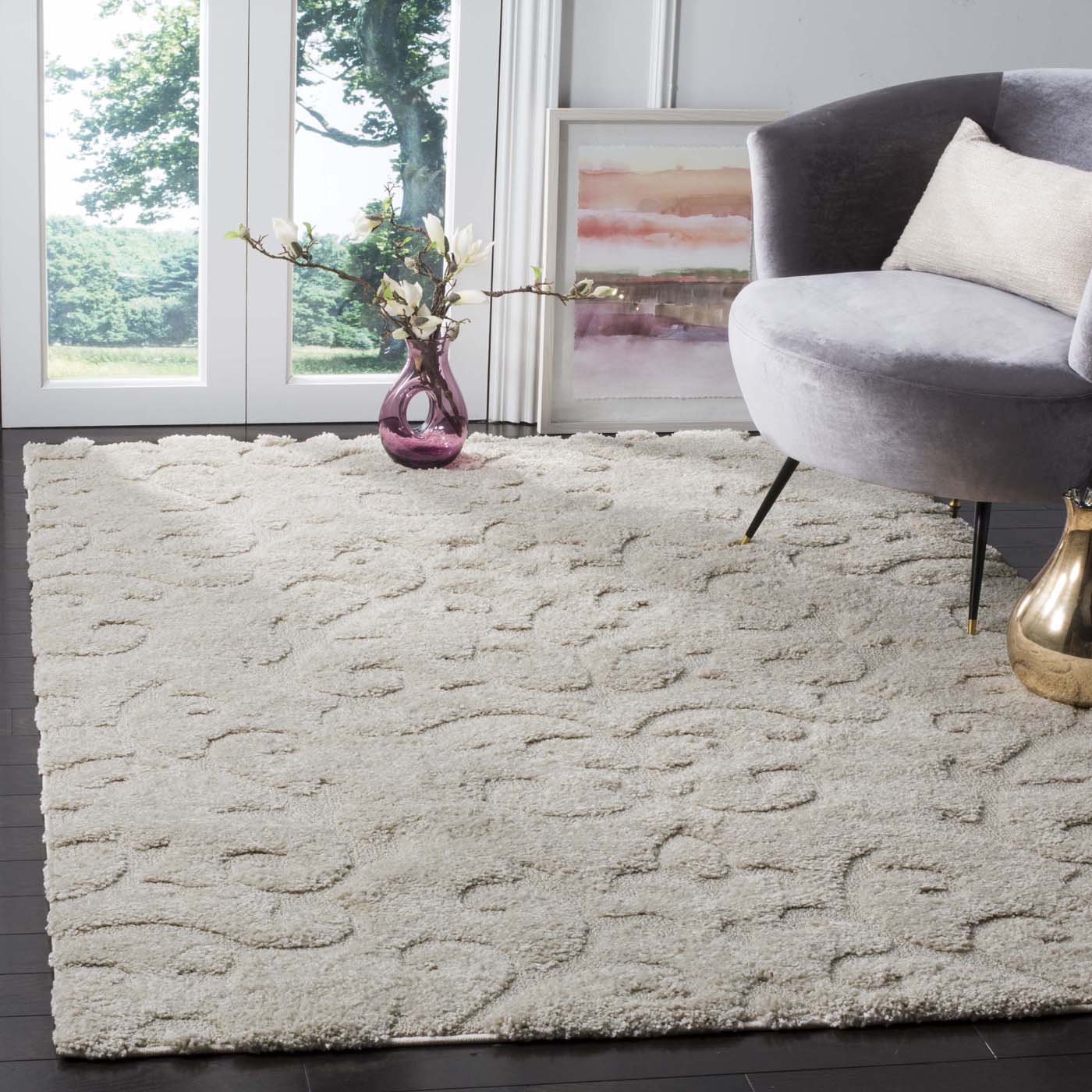 Safavieh Shag 70- Rug, SG470- - Creme / Creme