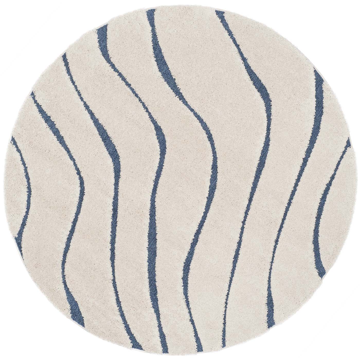 Safavieh Shag 472 Rug, SG472 - Cream / Blue