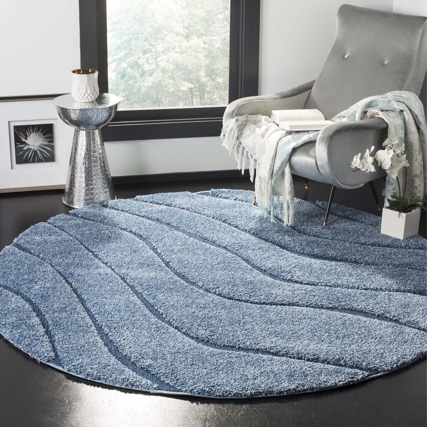 Safavieh Shag 472 Rug, SG472 - Light Blue / Blue