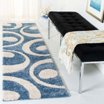 Safavieh Shag 74- Rug, SG474- - Blue / Ivory