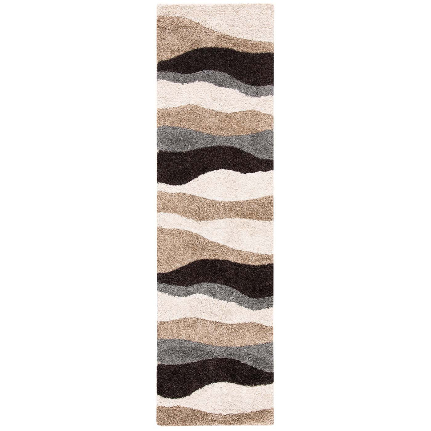 Safavieh Shag 75- Rug, SG475- - Ivory / Grey