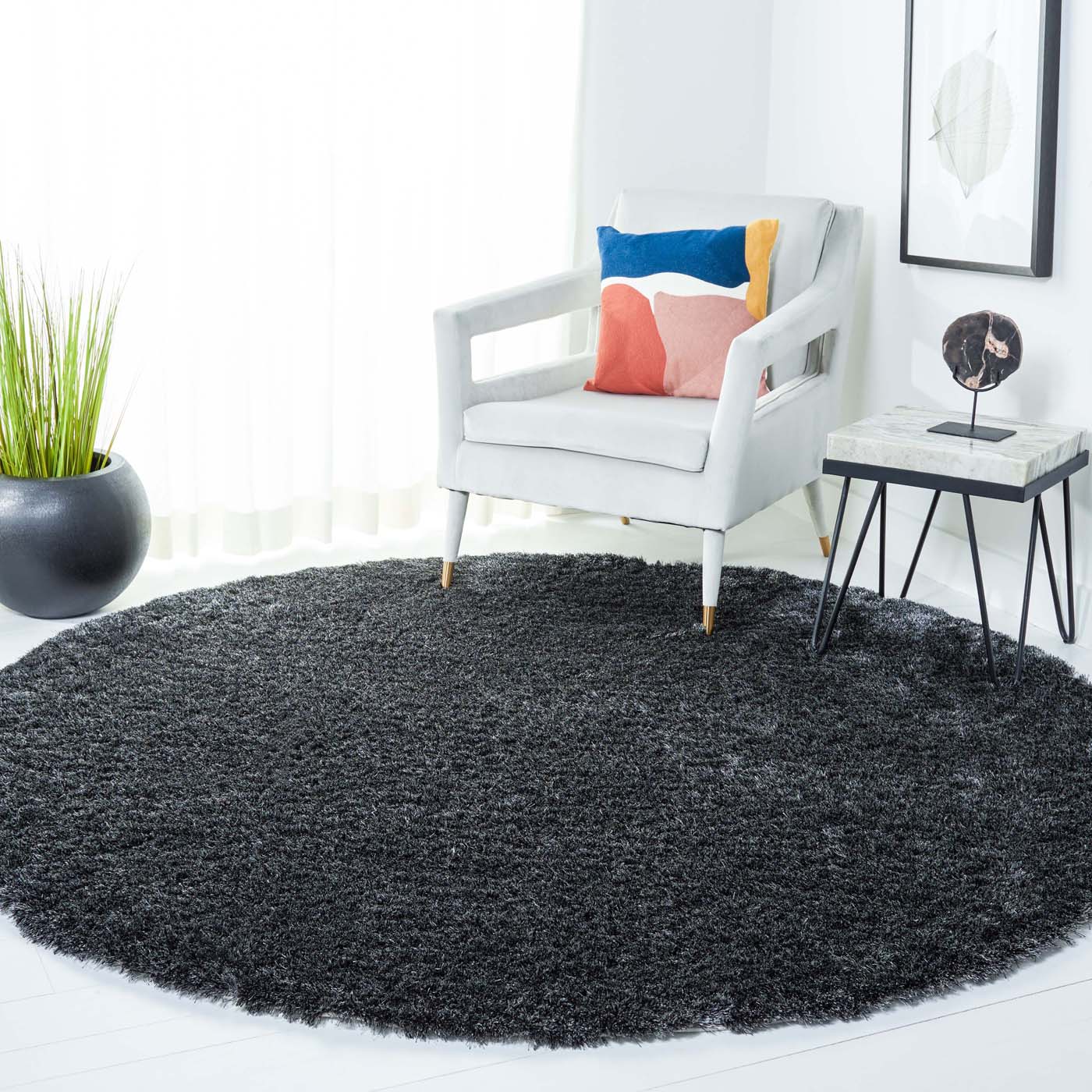 Safavieh Shag 12 Rug, SG512 - Dark Grey