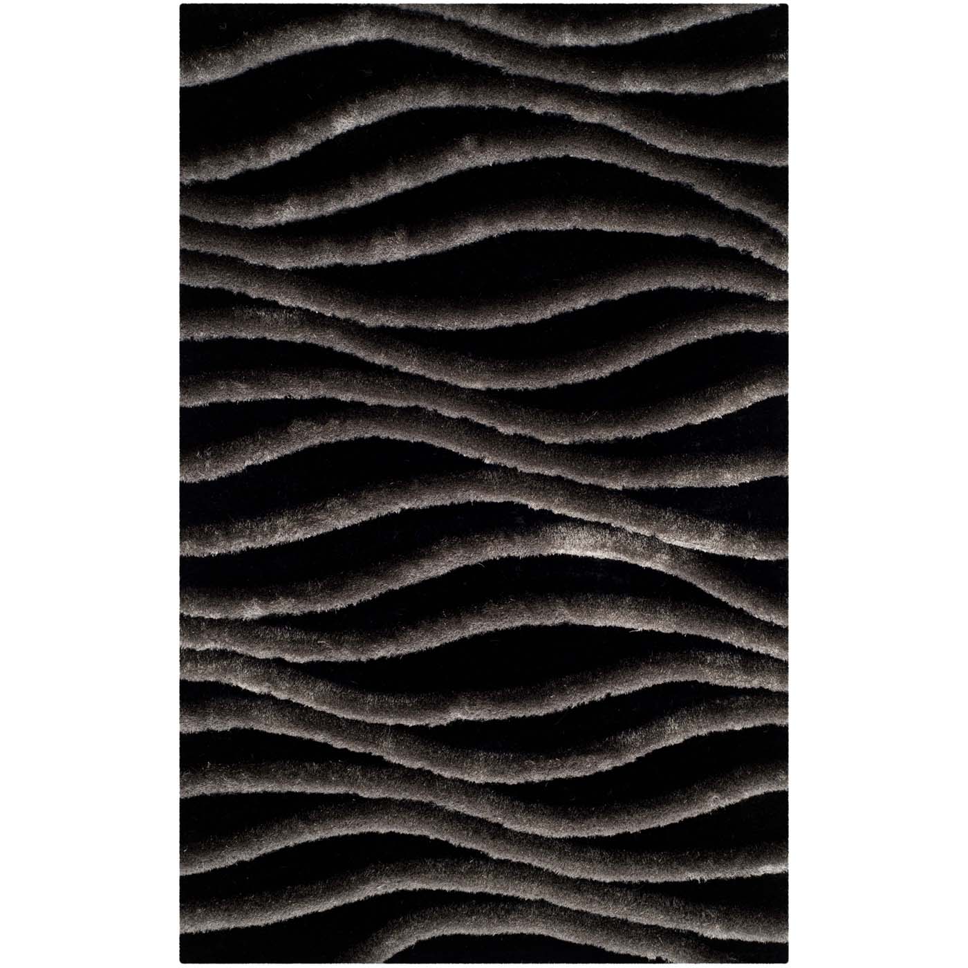 Safavieh Shag 51 Rug, SG551 - Black / Grey