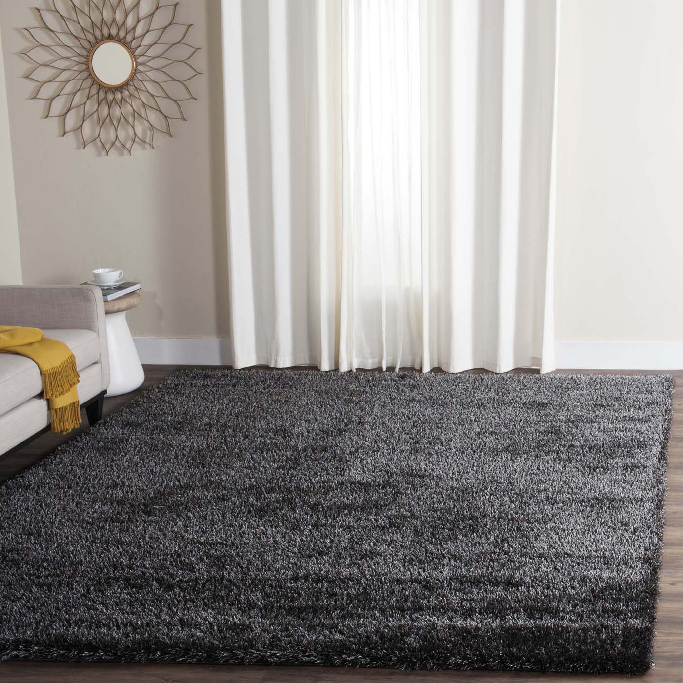 Safavieh Charlotte Shag 720 Rug, SGC720 - Charcoal