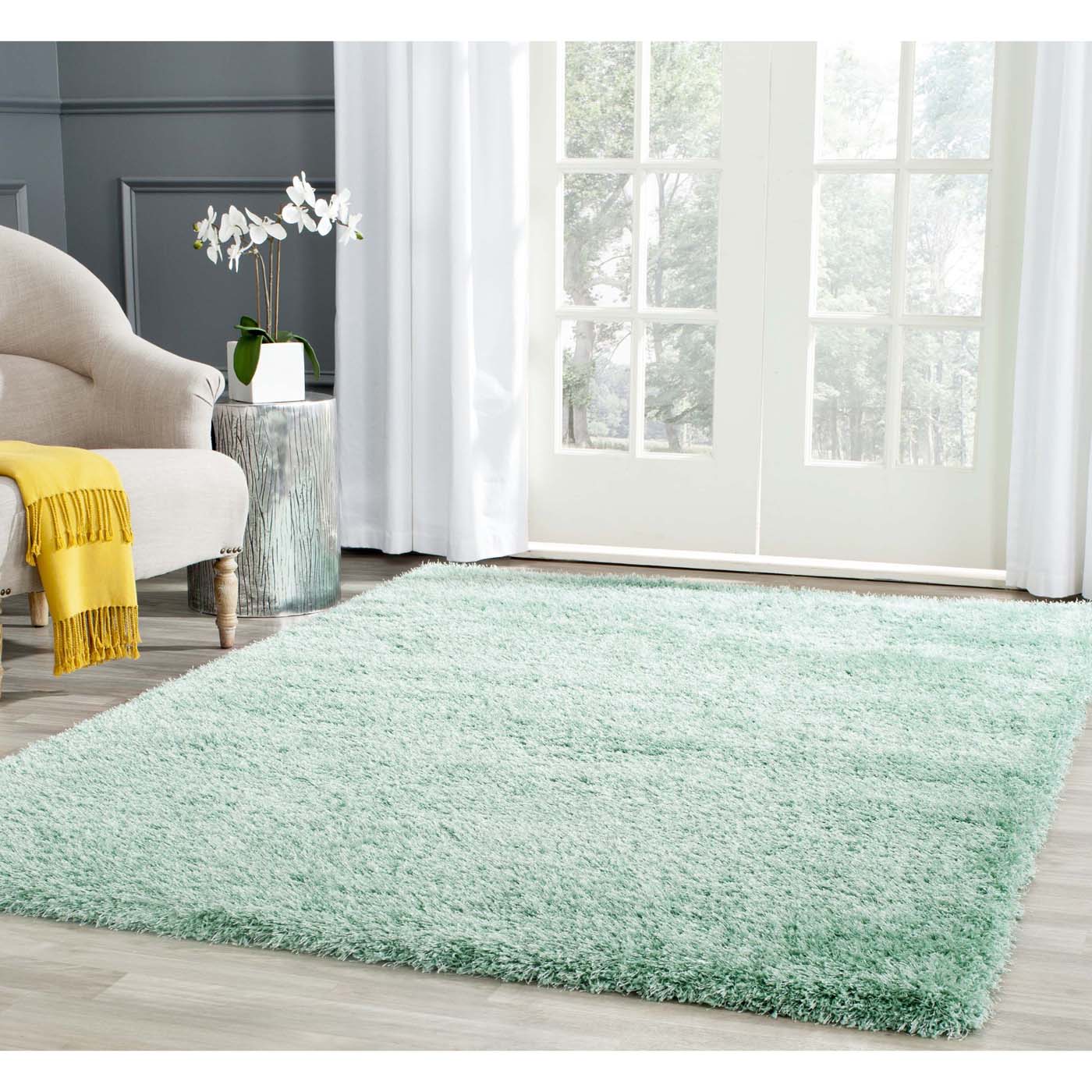 Safavieh Charlotte Shag 720 Rug, SGC720 - Teal