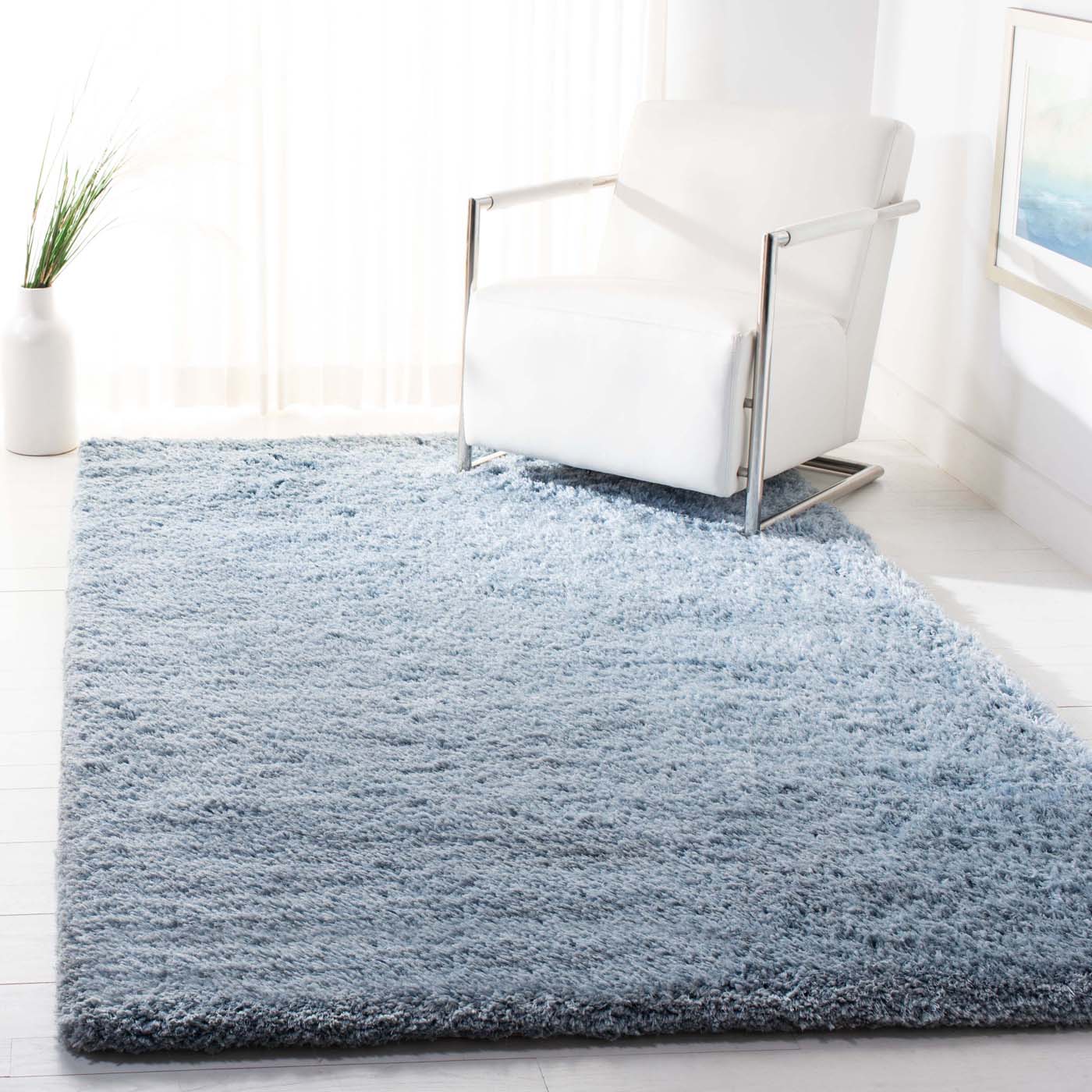 Safavieh Florence Shag 412 Rug, SGF412 - Light Blue