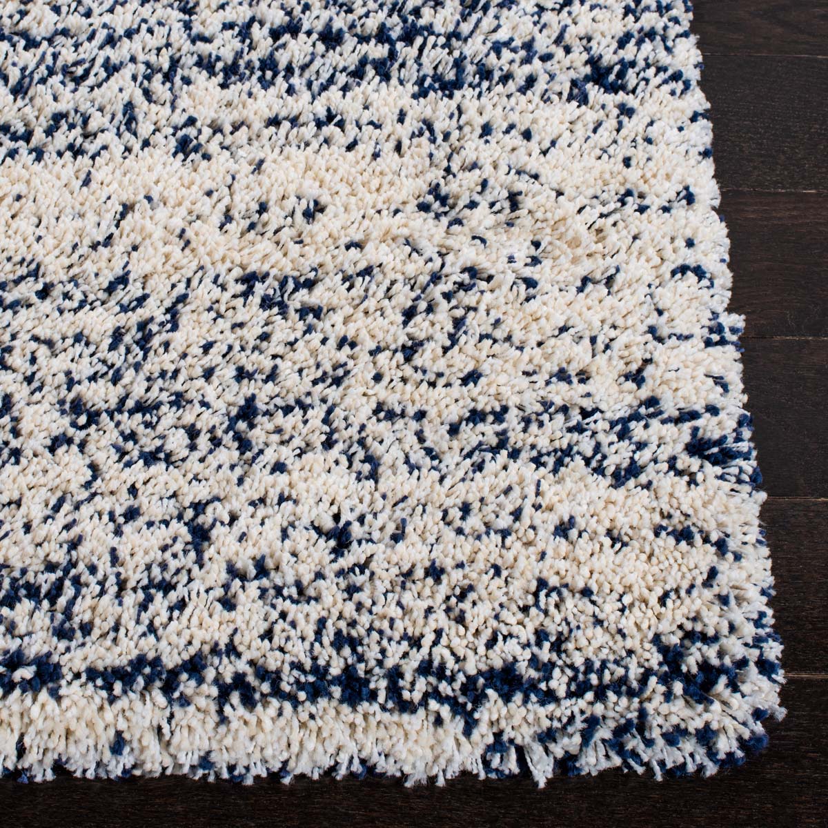 Safavieh Hudson Shag 295 Rug, SGH295 - Ivory / Navy