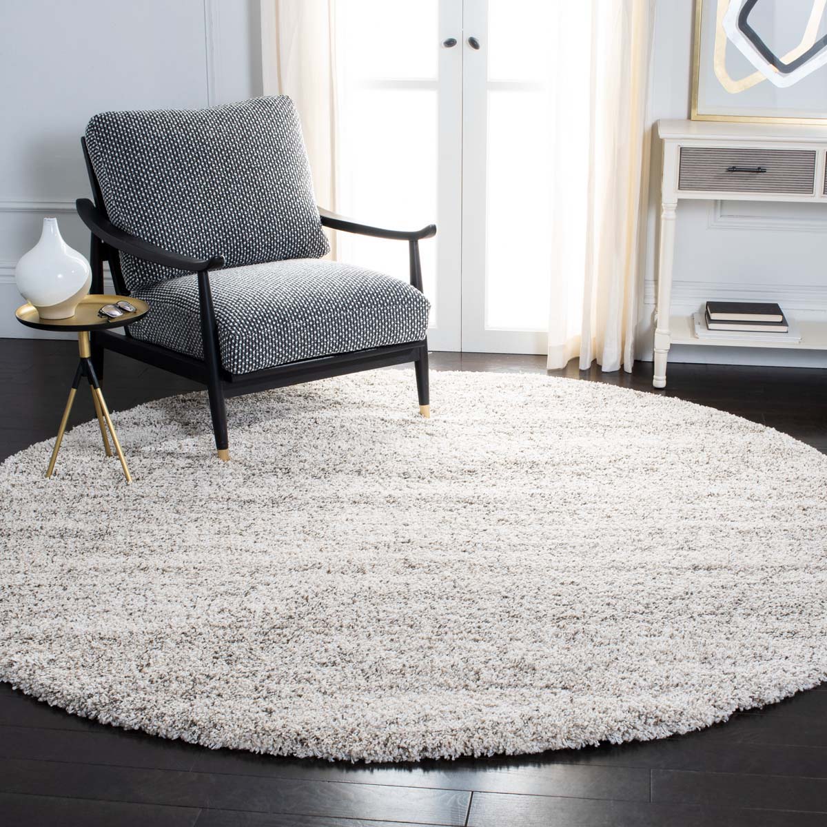 Safavieh Hudson Shag 295 Rug, SGH295 - Ivory / Grey