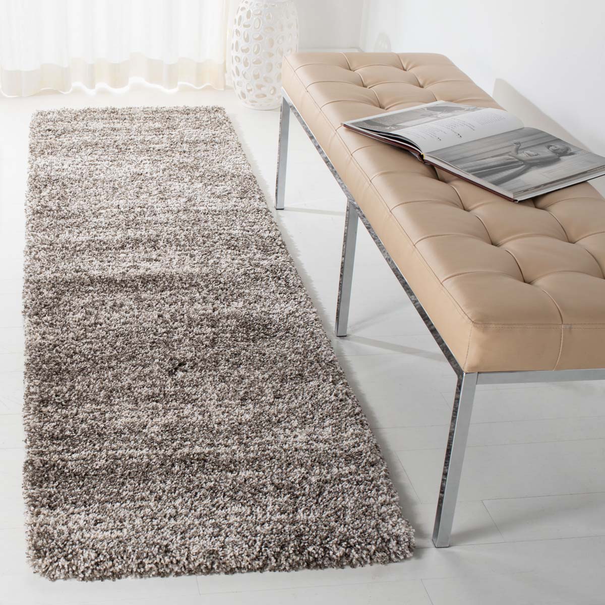 Safavieh Hudson Shag 297 Rug, SGH297 - Grey / Ivory