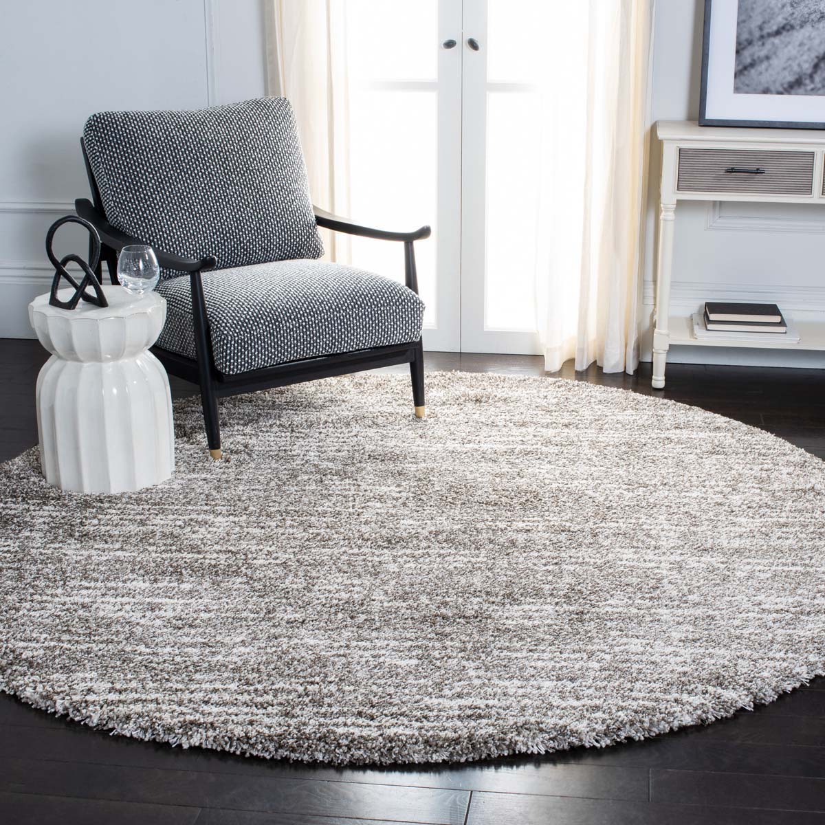 Safavieh Hudson Shag 297 Rug, SGH297 - Grey / Ivory