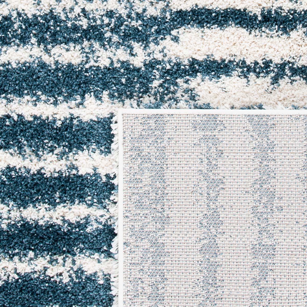 Safavieh Hudson Shag 298 Rug, SGH298 - Ivory / Slate Blue