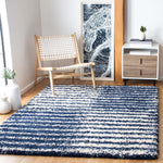 Safavieh Hudson Shag 298 Rug, SGH298 - Navy / Ivory