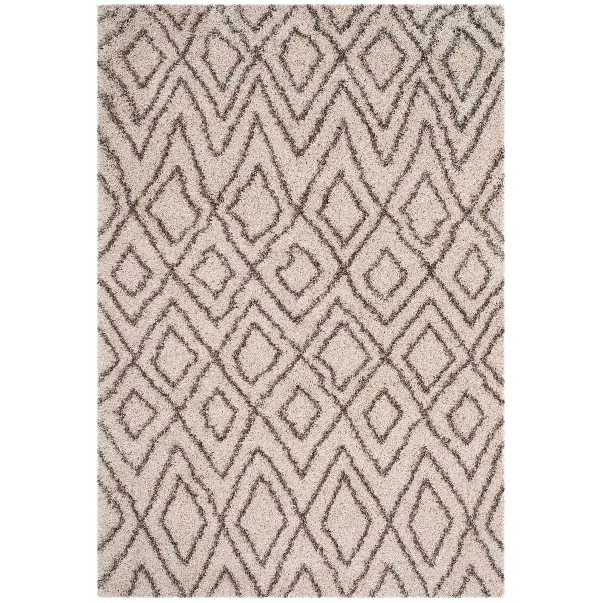 Safavieh Hudson Shag 332 Rug, SGH332 - Ivory / Grey