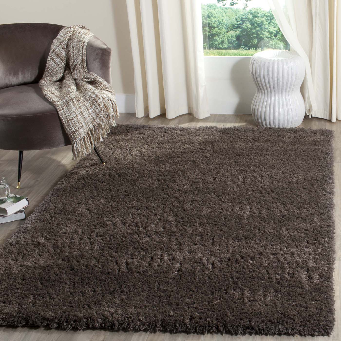 Safavieh Indie Shag 320 Rug, SGI320 - Dark Grey