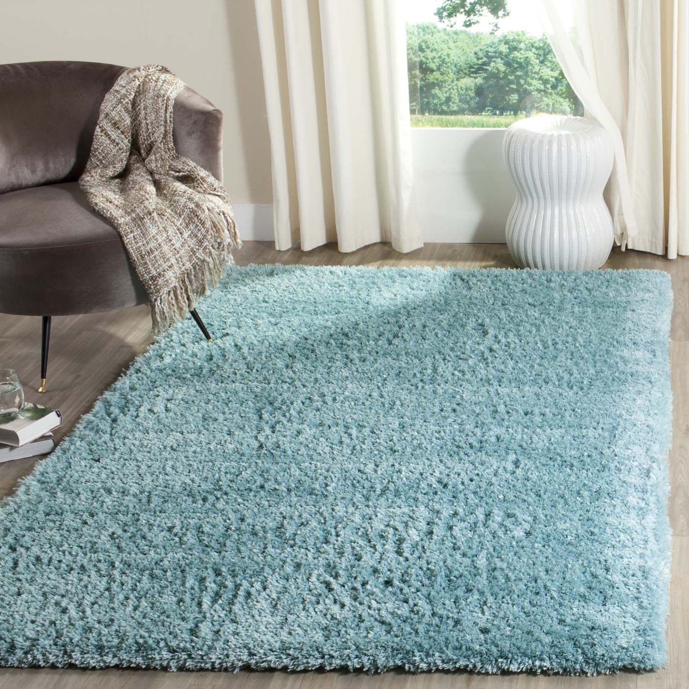 Safavieh Indie Shag 320 Rug, SGI320 - Turquoise