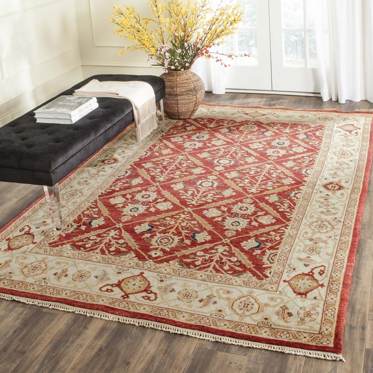 Safavieh Samarkand 16B Rug, SR816B - Rust / Ivory