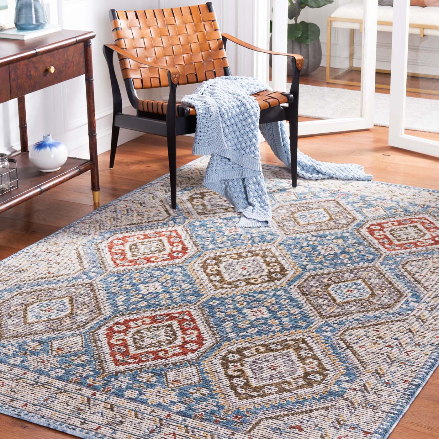 Safavieh Sierra 416 Rug, SRA416 - Ivory / Blue