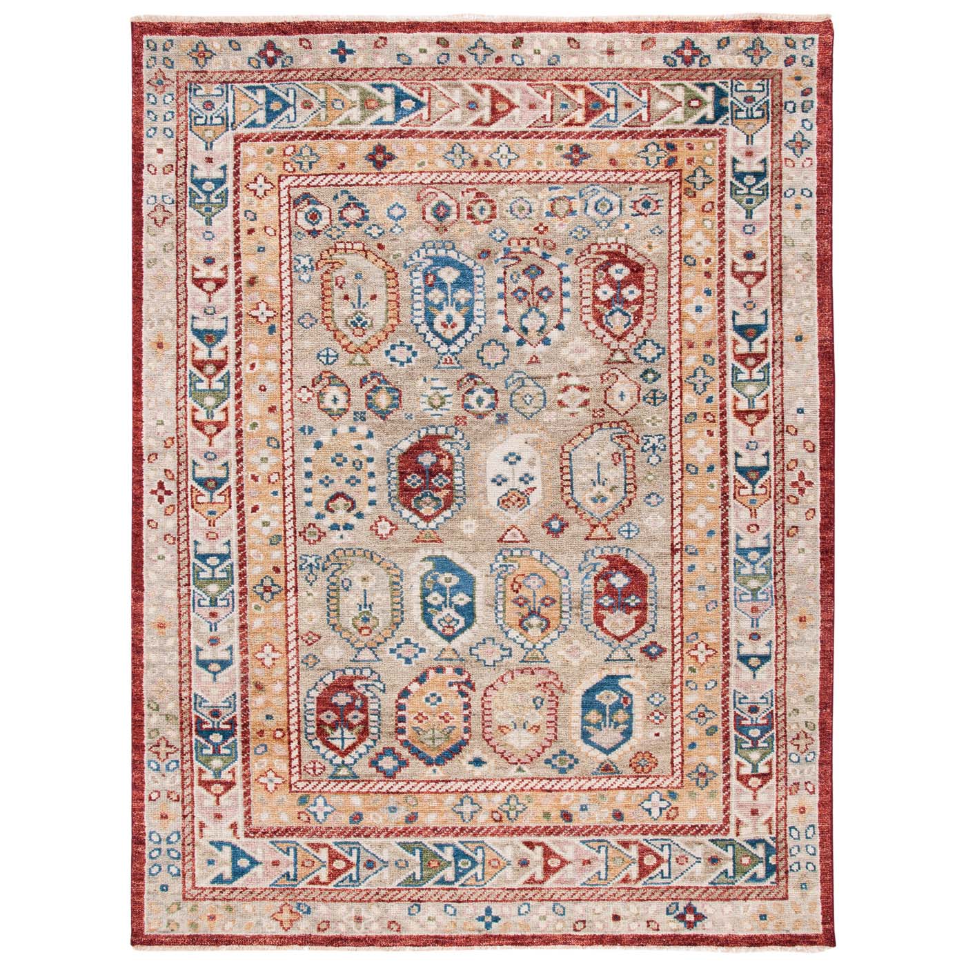 Safavieh Samarkand 103 Rug, SRK103 - Beige / Red