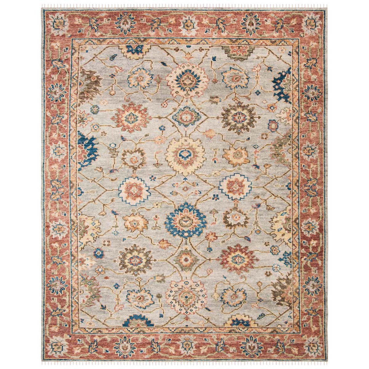 Safavieh Samarkand 100 111 Rug, SRK111 - Grey / Red