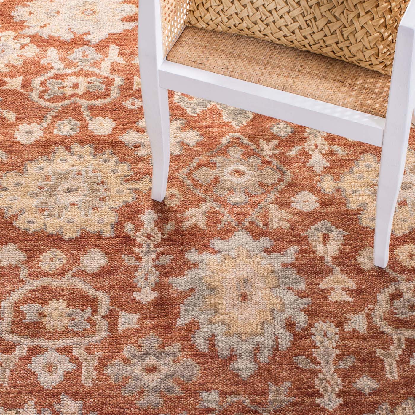 Safavieh Samarkand 115 Rug, SRK115 - Rust / Grey