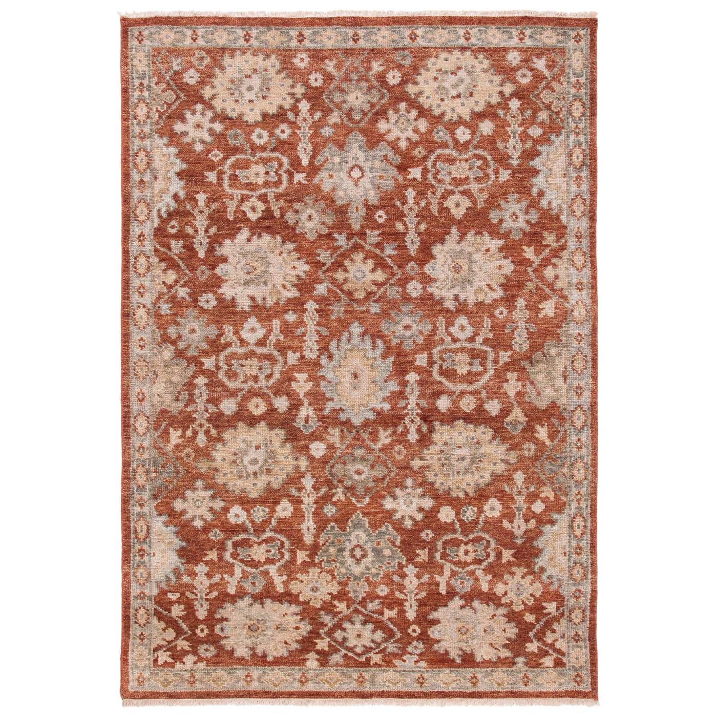 Safavieh Samarkand 115 Rug, SRK115 - Rust / Grey