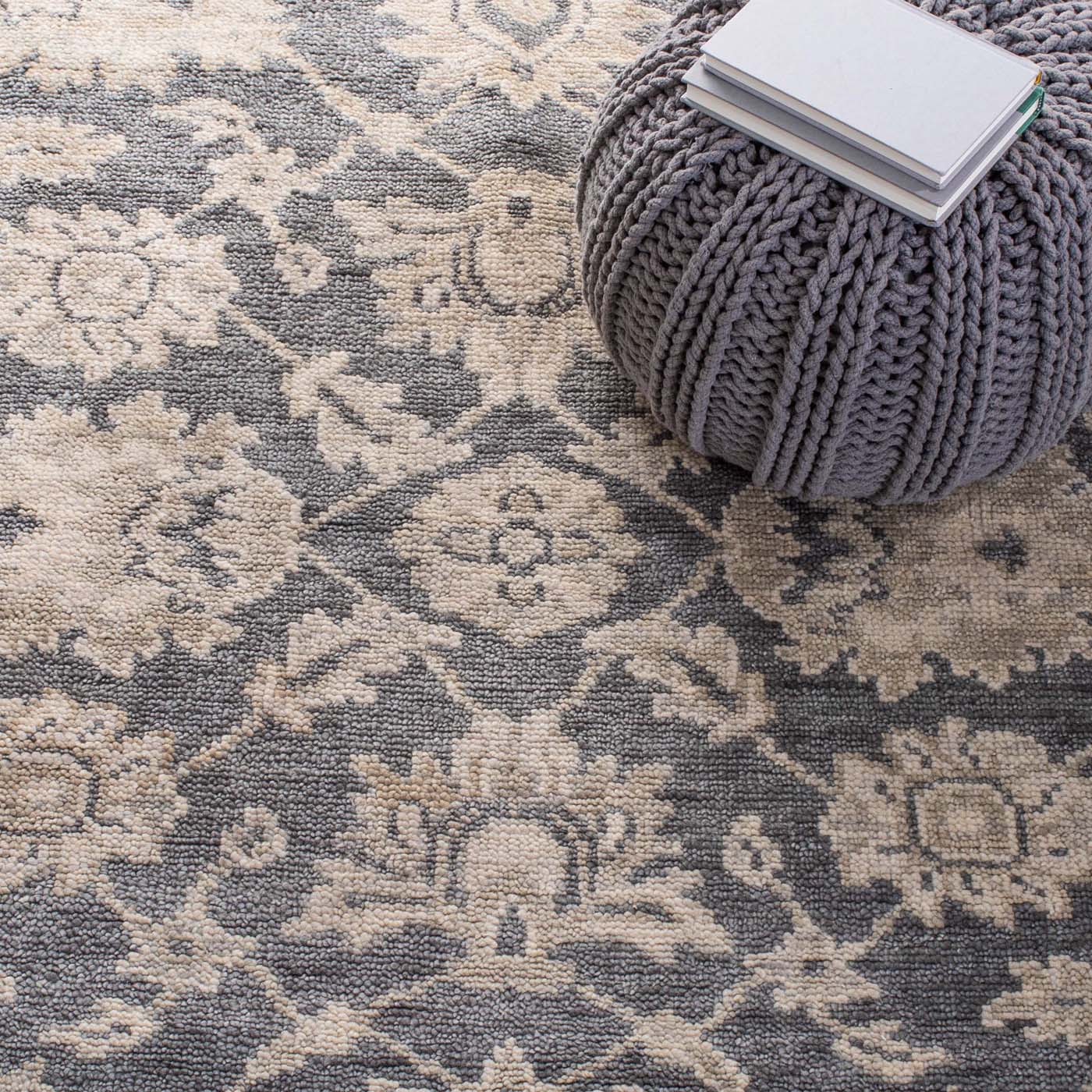 Safavieh Samarkand 116 Rug, SRK116 - Dark Grey / Beige