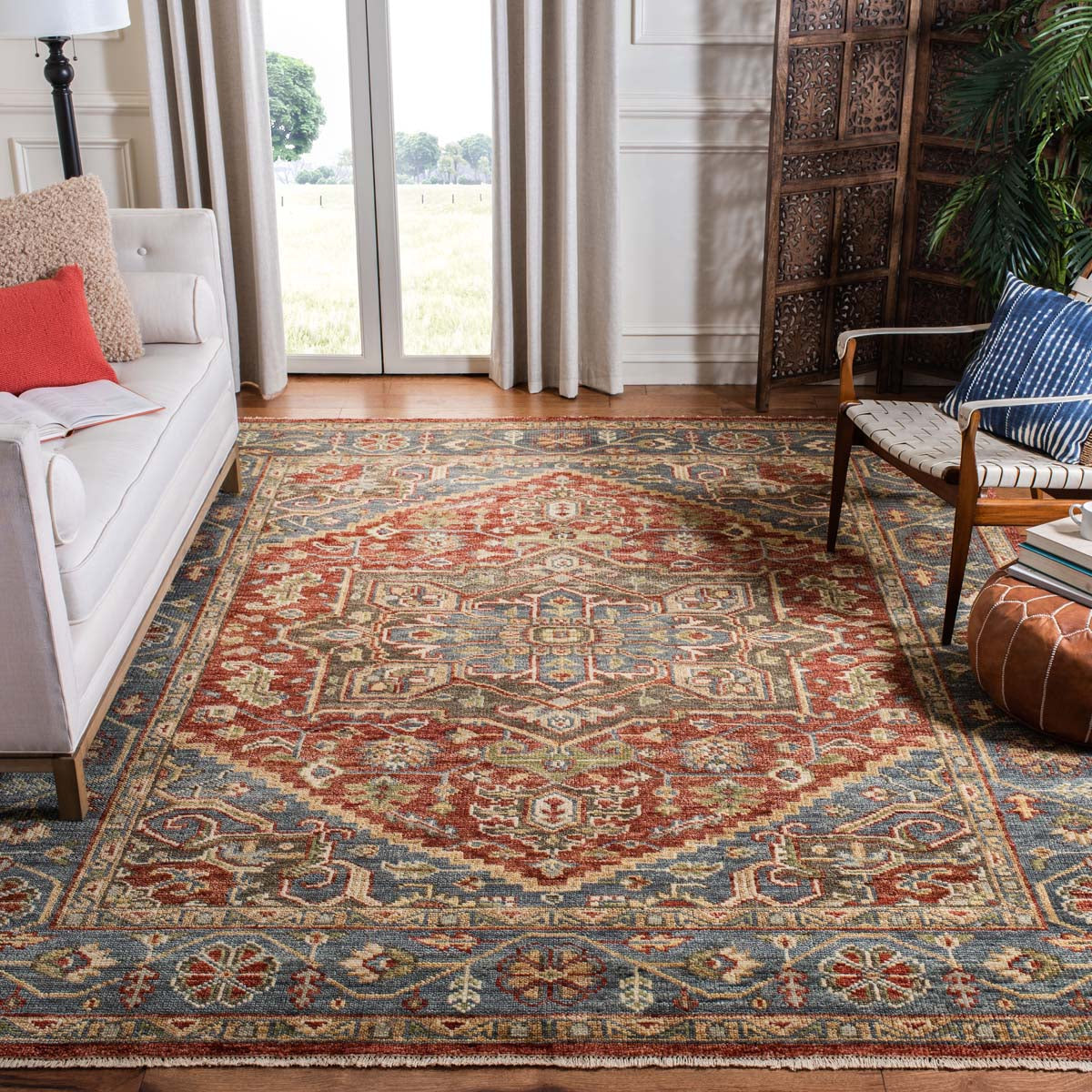 Safavieh Samarkand 100 121 Rug, SRK121 - Red / Blue