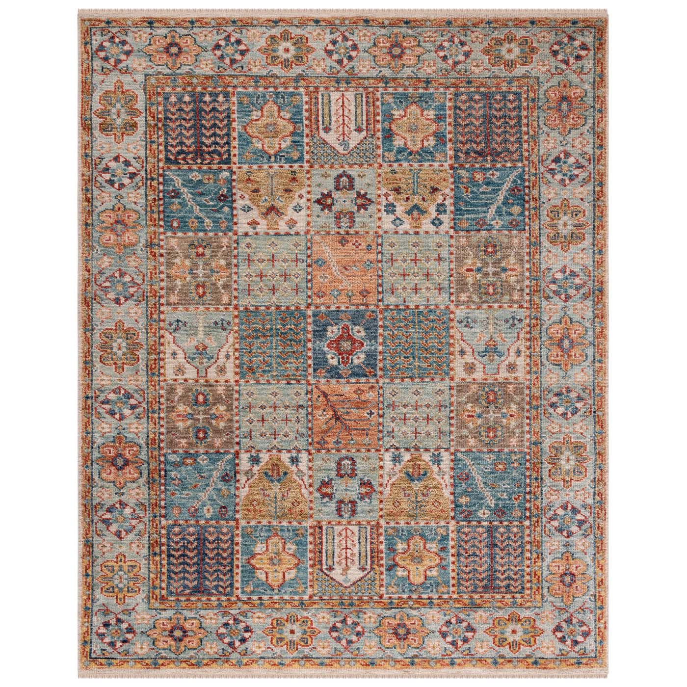 Safavieh Samarkand 124 Rug, SRK124 - Blue / Rust