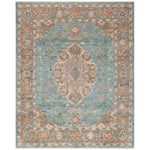 Safavieh Samarkand 139 Rug, SRK139 - Aqua / Gold