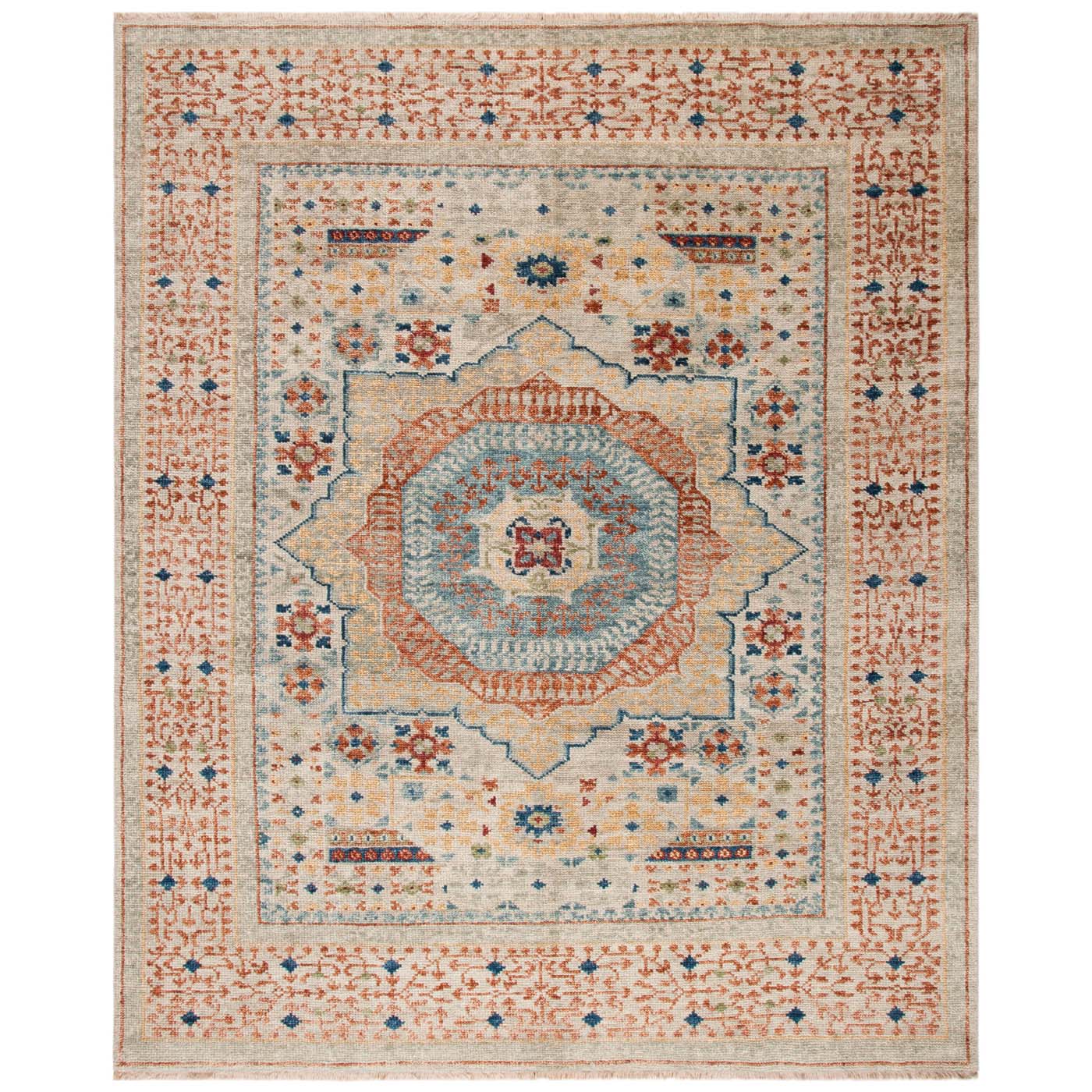 Safavieh Samarkand 165 Rug, SRK165 - Ivory / Rust