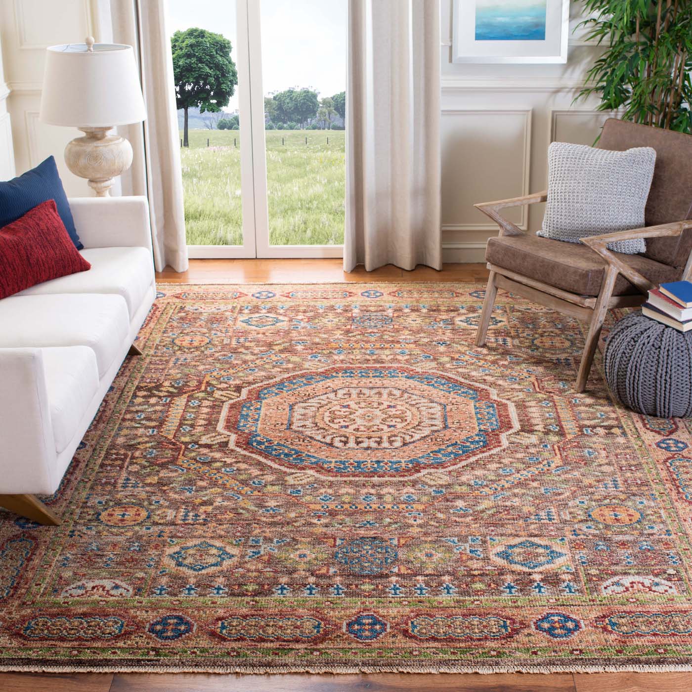 Safavieh Samarkand 167 Rug, SRK167 - Brown / Rust