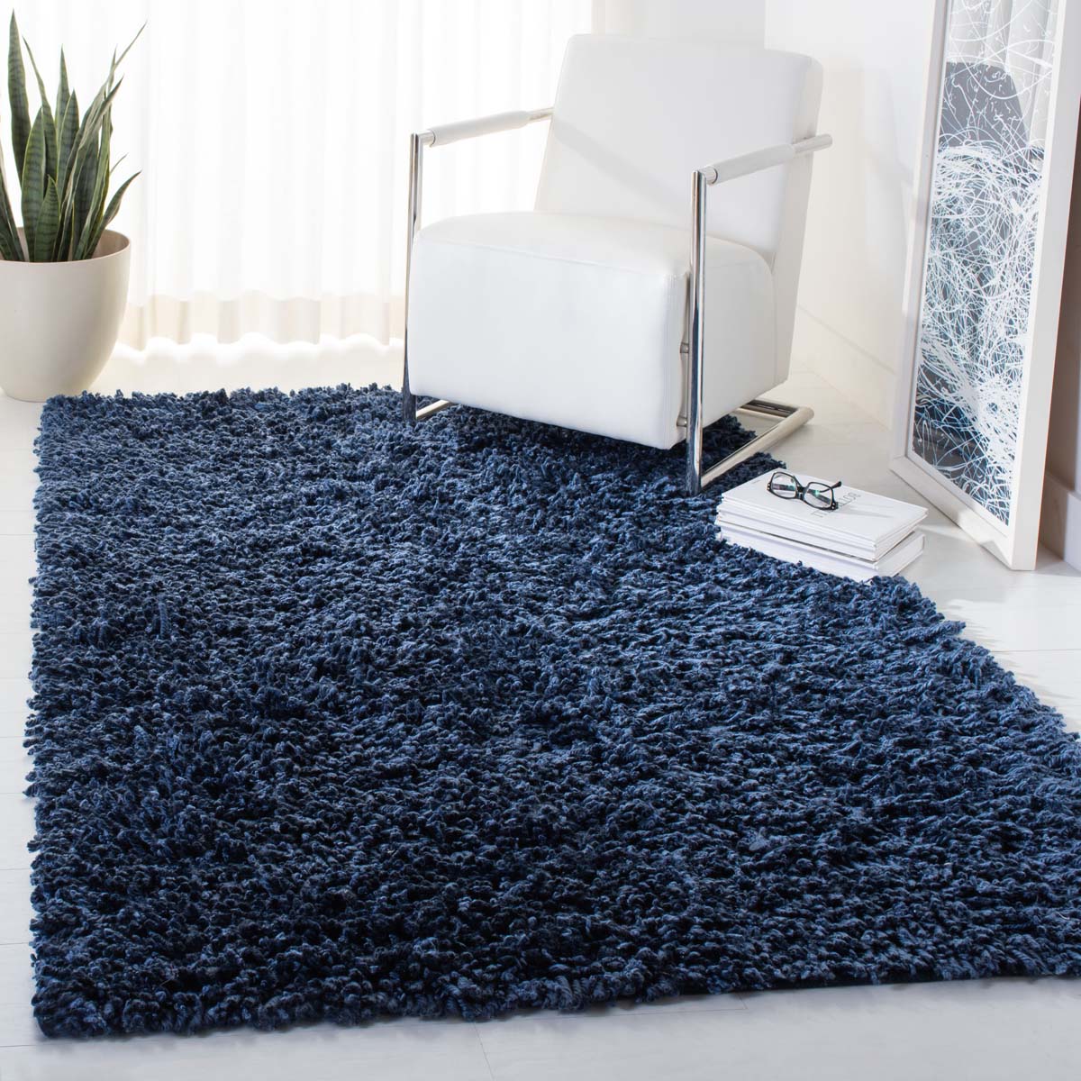 Safavieh Sheep Shag 212 Rug, SSG212 - Navy