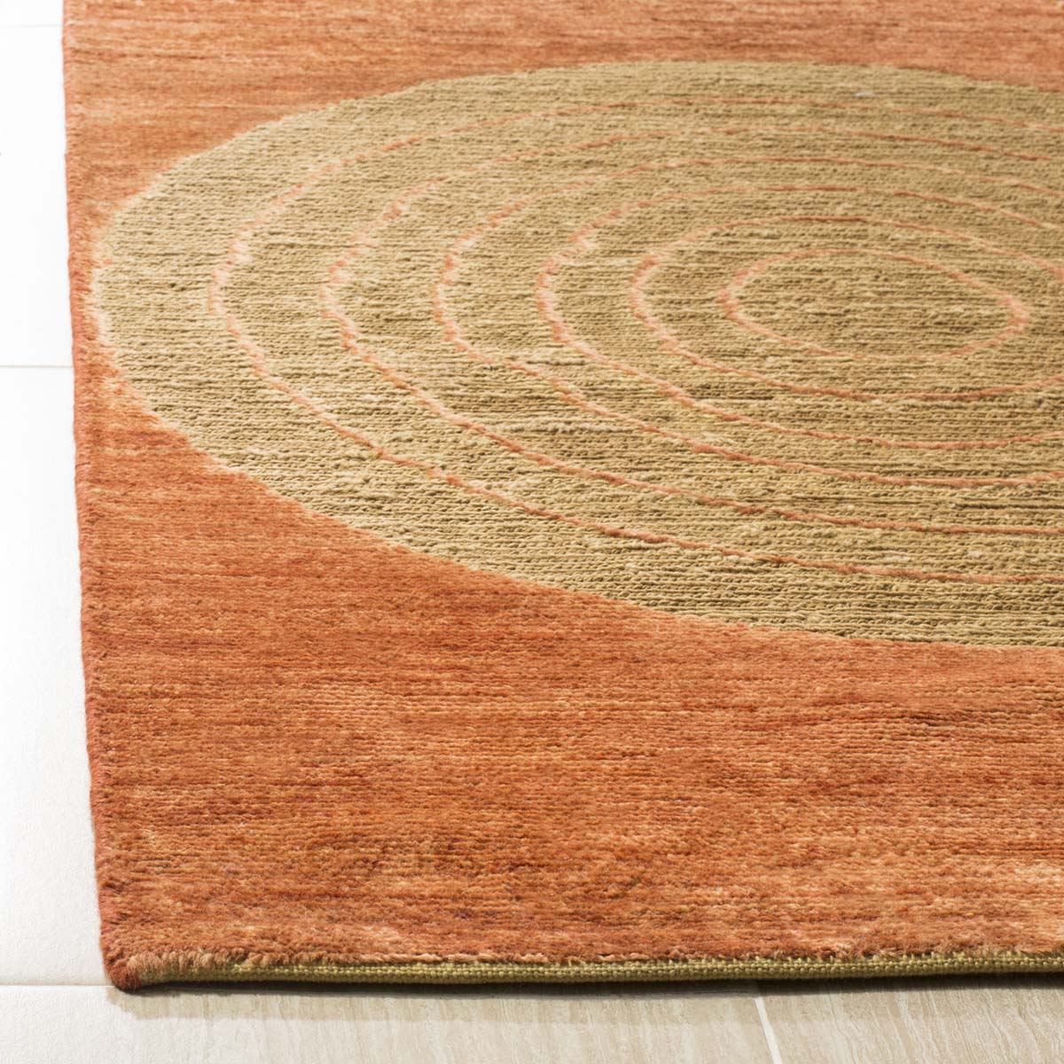 Safavieh Santa Fe 452 Rug, STF452 - Beige / Rust