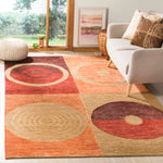 Safavieh Santa Fe 452 Rug, STF452 - Beige / Rust