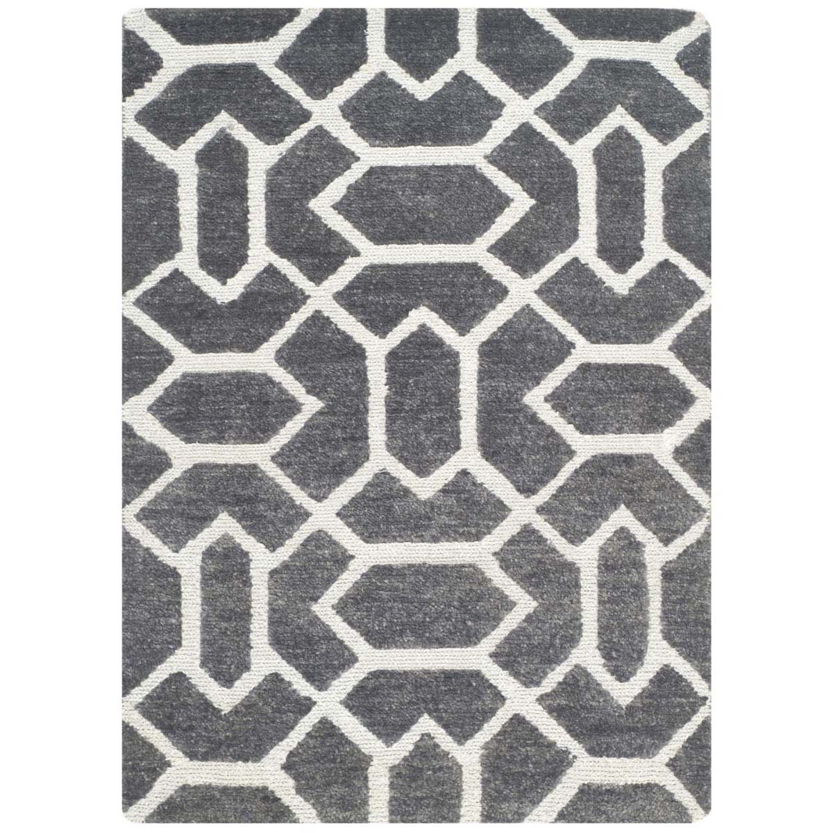 Safavieh Santa Fe 531 Rug, STF531 - Charcoal / Silver